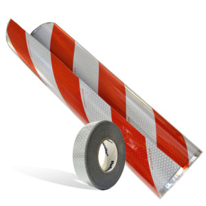 Warnmarkierungsfolie rot weiß